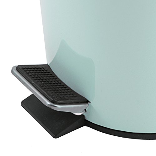 MSV Kosmetikeimer „Pastell Grün“ Mülleimer Treteimer Abfalleimer – 3 Liter – mit herausnehmbaren Inneneimer - 3