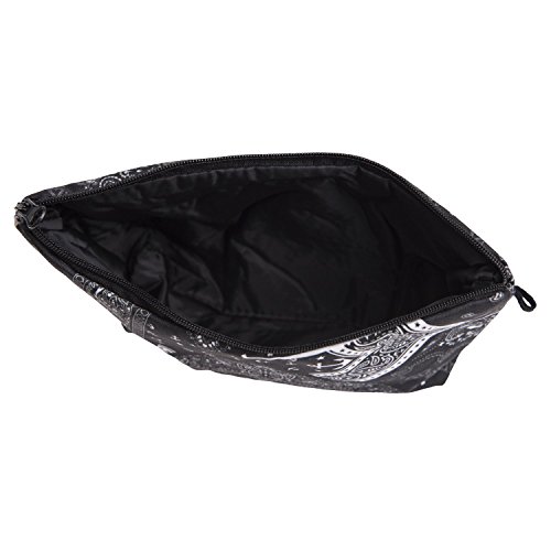 Bandana Paisley Muster Kosmetiktasche Federmappe Mäppchen Tüte Beutel Zipper Kulturbeutel Make Up Bag Reißverschluss Full Print All Over Kosmetiktüte - 3