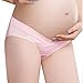 FEITONG New Cotton Maternity Panties Low-Waist Underwear (L, Pink)