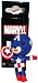 Produktbild Retro CAPTAIN AMERICA, Officially Licensed Marvel Comics, Collectible 2.5" Handmade String DOLL Keychain