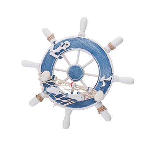 Gazechimp Wanddeko Anhänge Schiff Lenker Lenkrad Steuerräder Ornament - 3