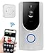 Produktbild Love Life IP-Video-Intercom-Smart-WiFi-Türklingel HD 720P Kamera-WiFi-Nachtsicht-IR-Bewegungserkennung Heimfernüberwachungskamera-Türklingel mit Innenbenachrichtigung,Silver