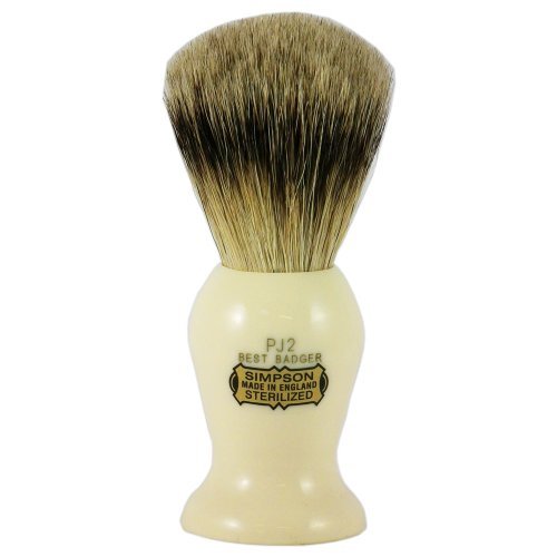 Simpsons Persian Jar PJ2 Best Badger Hair Shaving Brush With Imitation Ivory Handle