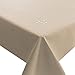 Produktbild NL Meterware Stoff Farbe, Breite & Länge wählbar - Beige Sand Natur TEFLON Eckig 140 x 260 bzw. 260x140 cm Tischdecke" Kein Wachstuch" Gartentischdecke Lotus Effekt wasserabweisend Lebensmittelecht