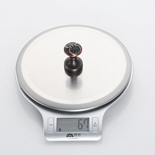 Weare Home Geschnitzten Schwarz Öil Bronze finished Cool Einfach Deko Wandmontag Einzeln rund alle hochwertig Antik Messing Kleiderhaken Mantel-hütenhaken Handtuchhaken, 2 Stück - 7