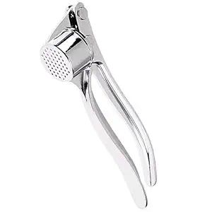 Garlic Clamp, Ginger Press, Garlic Chopper Crusher, 6 Inch, Silver