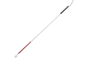 Huairdum Bastone da Passeggio cieco, 110CM Foldable Foldable Foldable Cane Stampella Portatile Anti-Shock Guide Blind People for Adult Child