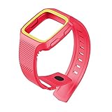 Altsommer Armband 22mm für Fitbit Versa Armbänder Doopelt Farben Schutzhülle mit Silikon Elastisch Sport Ersatzarmband Uhrenarmband verstellbares für Herren Damen 6 Farben (B)