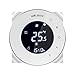 Produktbild Raumthermostat Digitaler programmierbarer Thermostat Touchscreen Intelligentes Programmierbares Heizkörper-Thermostat Fußbodenheizung Wasserheizung Wandheizung, Batteriebetrieben WELQUIC Thermostat BHT-6000, Weiß