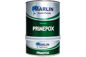 MARLIN YACHT PAINTS Marlin Primepox 0,75 LT (Grigio) Primer Fondo Epossidico Bicomponente Antiruggine