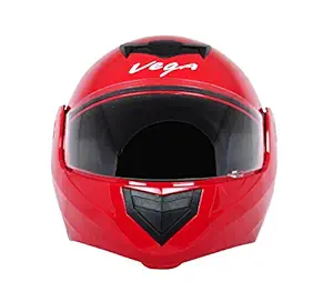 Vega Crux DX Flip-Up Helmet (Red, Medium)