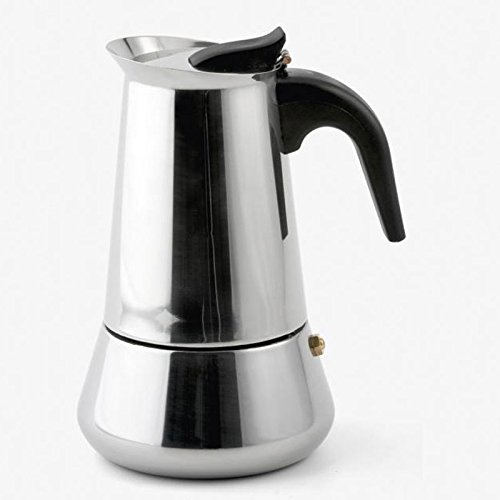 Espressokocher Kaffeekocher Moccakocher für 4 Tassen, Edelstahl, ca. 10.5 x 16.5 cm Espressokocher Kaffeekocher Moccakocher für 4 Tassen, Edelstahl, ca. 10.5 x 16.5 cm Bilder