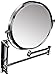 Danielle Creations Adjustable Wall Mounted Chrome Mirror x 10 Magnified 20cm