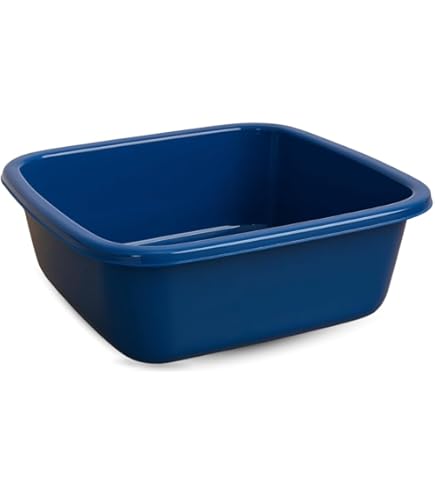 TOMAINO - Hard Plastic Laundry Basket, Round