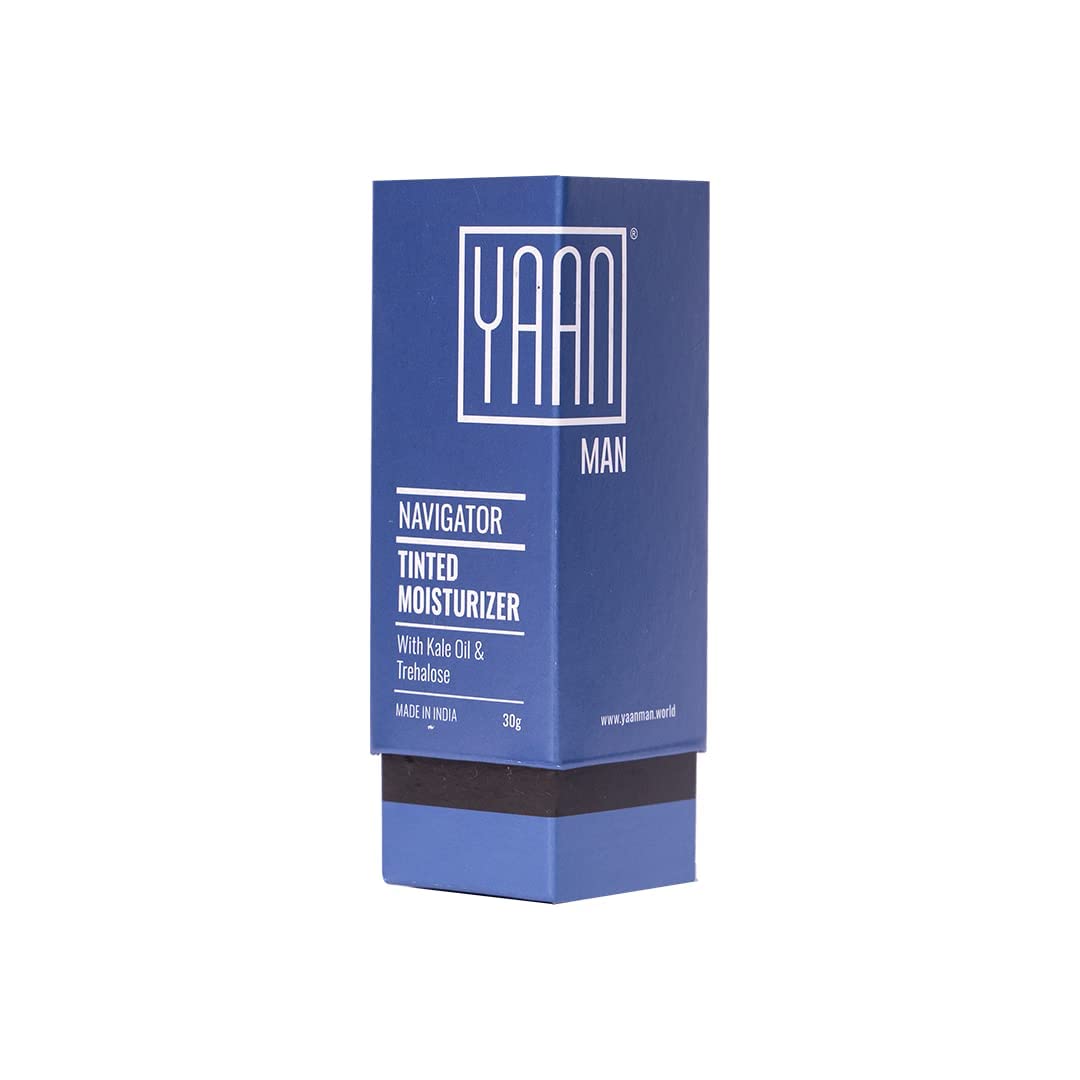 Yaan Man Tinted Moisturizer for Men, 30gm (Light) | BB Cream | Improves Uneven Skin Tone| Hydrating and Light Weight, Non Sti