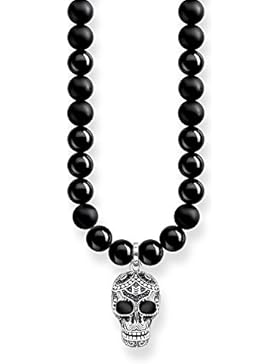 Thomas Sabo Herren-Ketten mit Anhänger & Anhänger 925 Sterlingsilber Kristall KE1707-705-11-L60