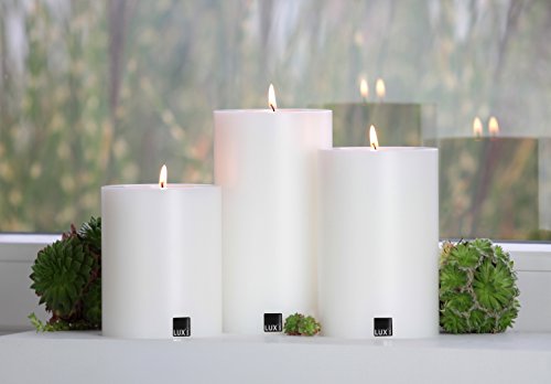 SiN! Teelichthalter Trend White - 12cm ∅ - Teelichthalter in Kerzenform (Höhe 20cm)