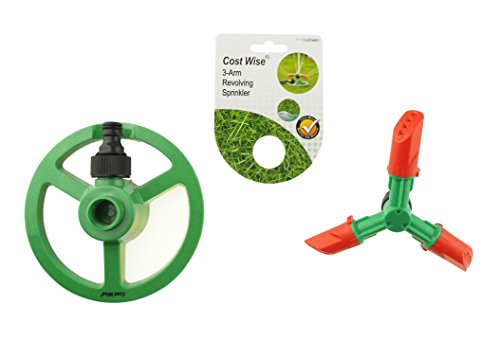 3 arm Rasensprenger drehbar, Garten-sprinkler Regner, Grün, hozelock kompatibel) - 2
