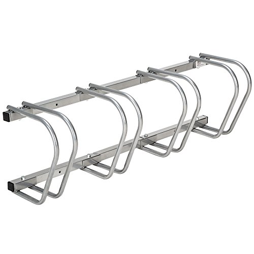 TecTake Fahrradständer Fahrradparker für 4 Fahrräder Bike Fahrrad Ständer Rad außen | (LxBxH) 100 x 28,5 x 26 cm - 4