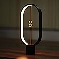 Heng Balance Lamp,Creative Smart Balance Magnetic Switch LED Table Lamp,USB Powered LED Table Lamp Desk Lamp for Home,Office (Black)