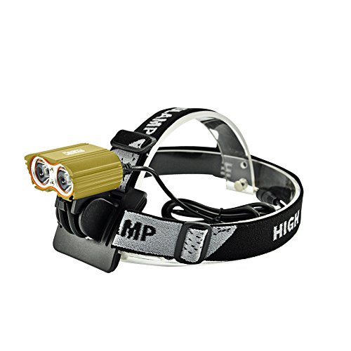 Yukong Fahrrad-Scheinwerfer Fahrrad Scheinwerfer, 2400 Lumen 2x XM-L U2 LED 4 Modi Vorderseite wasserdichte Fahrrad-Lampen-Fahrrad-Licht-Kopf-LED-Beleuchtung Scheinwerfer - 8