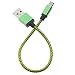Produktbild GGG Kurz Kupferdrähte Mikro-USB Daten-Synchronisierung Universal Ladekabel für Samsung HTC Grün