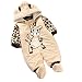 Lowestbest Cute Newborn Girls Boys Warm Body Suit Autumn and Winter Infant Jumpsuits Rompers Outfit Infant Romper Clothes