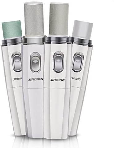 WINLINK Nail Filer &amp; Nail Buffer &amp; Nail Polisher Electric Foot Callus Remover Professional Home Pedicure Manicure Tools Set Battery Powered - White