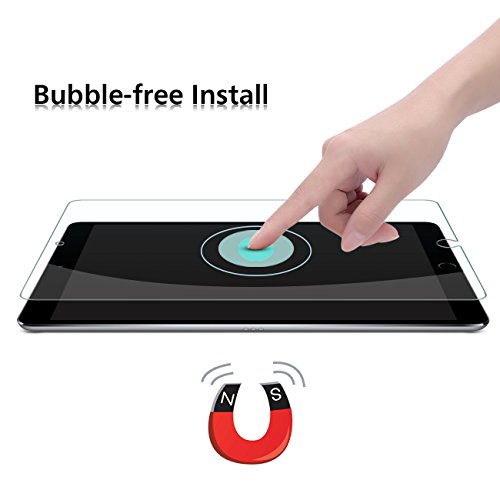 OMOTON Panzerglas Schutzfolie für iPad Pro 10.5 [2017], 9H Härte, Anti-Kratzen, Anti-Öl, Anti-Bläschen,lebenslange Garantie - 4
