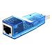 Produktbild USB 2.0 zu Lan RJ45 Ethernet Netzwerkkartenadapter 10/100 Mbps Laptop/PC Netzwerk USB Lan Konverter - Blau