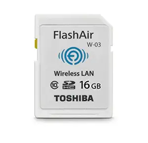 Toshiba Flash Air III Wireless SD Memory Card 16GB (PFW016U-1CCW)