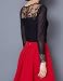 Helan Women's Lace Collar Lace Sleeve Openning Sexy Blouse UK 14 Black