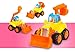 D-Mcark Early Educational Toddler Baby Toy Push and Go Friction Powered Car Toys Sets of 4 Tractor Bulldozer Mixer Truck and Dumper for Children Kids Boys and Girls 1 Year Old to 3 Year Old
