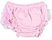 La Vogue Baby Girls Boys Ruffle Pants Knickers Bloomers Nappy Cover (L, Pink)