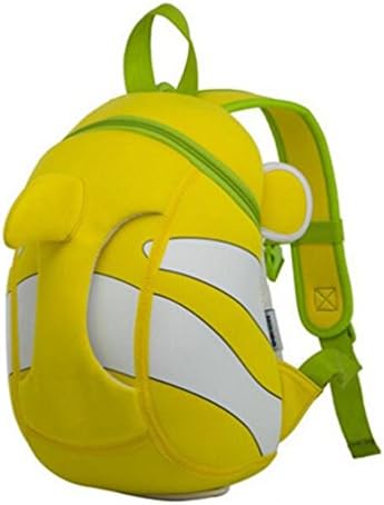 Clownfish Kids Book Backpack Backpack With Pocket capacity Reduce the Burden Backpack With Pocket Children Toddler Kid's Backpack , yellow