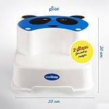 Baby Doppelstufen Schemel – Der Zwinkernde Panda – Kinder Tritthocker – Perfekt für Kinder-Badezimmer oder Kleinkind Toiletten Training - 3