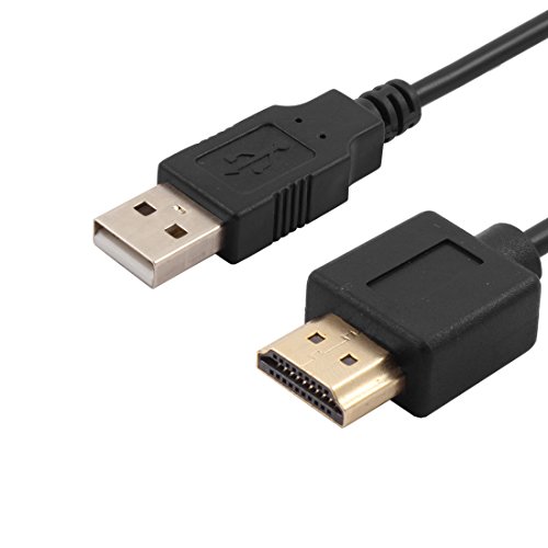 sourcingmap® HDTV LCD USB 2,0 Stecker auf HDMI 19 Pin Stecker Audio Video Verlängerung Kabel - 2