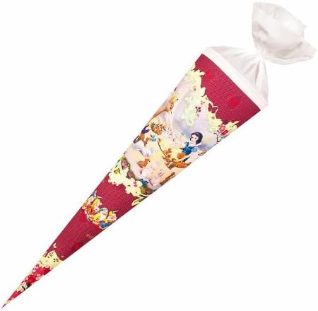 Nestler 5703282 - School Cone "Disney's Snow White - Fairy Tale Forest" Round, Glossy Cardboard (Felt), 70cm