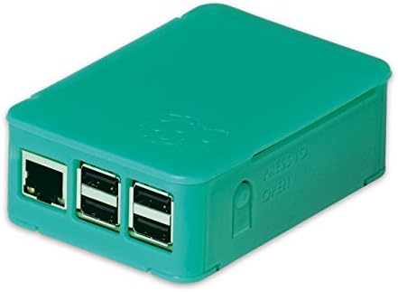 OKW enclosure for Raspberry Pi 3 and Pi 2 (Model B), Pi (B+), Asus Tinker Board, enclosure with ventilation slots, can be folded without tools, translucent green mint