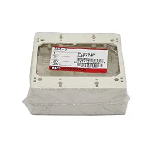 Wiremold Legrand 2348-2 2 Gang Deep Device Box Non-Metallic Ivory