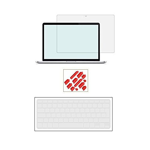 RYGOU Macbook Air 11 Plastik Matt Hard Shell mit klarer Tastatur Haut Screenguard und Anti-Staub Stecker für 11,6 Zoll Macbook Air Modell: A1370 / A1465 - 5