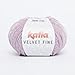Produktbild Katia Velvet Fine - Farbe: Malva Pastel (206) - 50 g/ca. 160 m Wolle