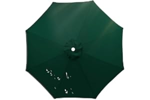HonunGron Auvent De Remplacement pour Parasol 3.5m/3.0m/2.8m/2.7m/2.5m/2.3m/2m 6/8 Baleines, Toile De Parasol Déporté Remplacement Pour Cour, Jardin, Plage, Protection UV