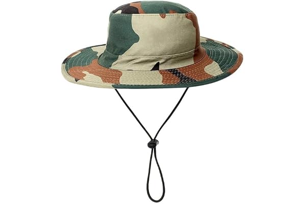 Zonkar Unisex Camouflage Sun Protection Cap for Men, Beach Fishing Hat, Summer Hat for Men, Round Sun Cap for Hiking, Fishing, Gardning, Travel