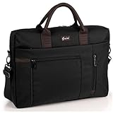 Portadocumentos cartera de hombre Gabol con un compartimento principal y varios bolsillos delanteros. Con acople para ajustarlo al trolley. Bandolera ajustable. En el interior bolsillo para bolígrafos y móvil y compartimento acolchado para portátil de 15,6"
