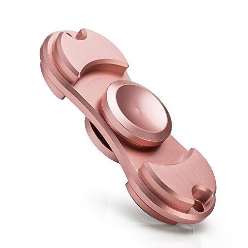 Preisvergleich Produktbild Fidget Spinner Anti Stress Kreisel Hand Spielzeug aus Alu in Rose Gold von VAPIAO