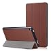 Produktbild E-Book Ledertasche Hülle, Für Amazon Kindle Fire HD 8 Zoll Tablet 6. Gen 2016/7. Gen 2017/8. Gen 2018 Intelligentes Ultradünne Schlaf/Wake Trifold PU-Ledertasche (Braun)