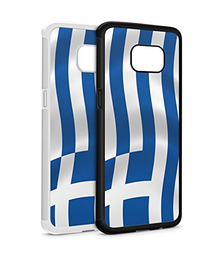 Samsung Galaxy Griechenland Athen 1 SILIKON Flipcase Tasche Hülle Case Cover Schutz Handy A5 2016 Weiss