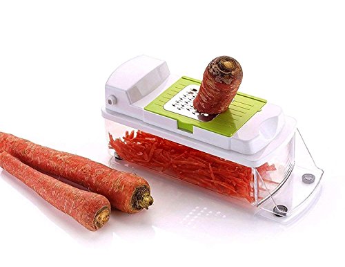 NOVEL Vegetable & Fruit Chipser with 11 Blades + 1 Free Peeler Inside, Vegetable Chopper, Vegetable Slicer (11 Blades + 1 Pillar)