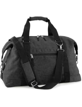 Reisetasche 'Vintage CANVAS Weekender', Farbe:Vintage Black Schwarz